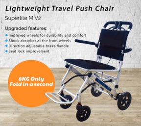 Super Lite Lightweight Manual Wheelchair