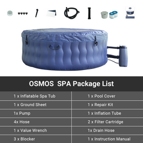 OSMOS SPA 4 Person Inflatable Portable Hot Tub