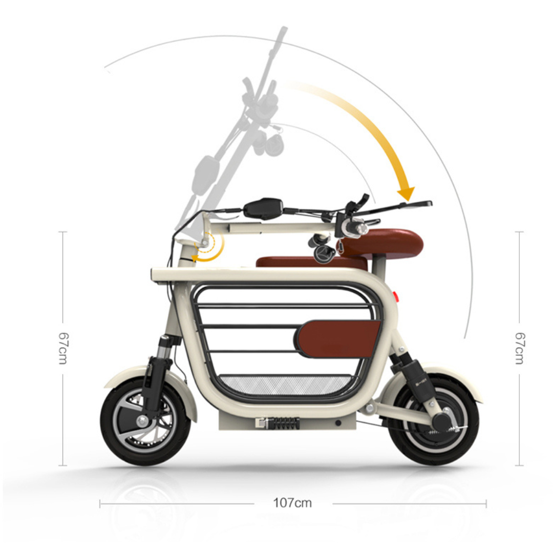 Upgraded Mopet Two Wheel Pet Carrier Mobility Scooter