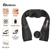 U Shaped Infrared Heated Back Massager Device